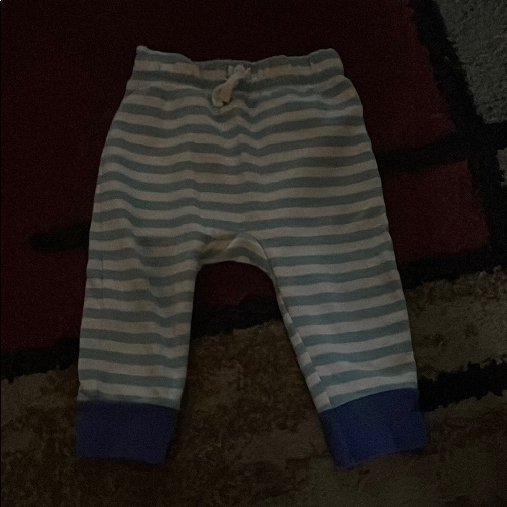 Cat & Jack Blue and White Striped Joggers